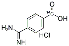 CARBAMIMIDOYL BENZOIC ACID, P-[CARBOXYL-14C] HYDROCHLORIDE Struktur