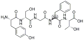 H-TYR-D-SER-GLY-PHE-THR-OH Struktur