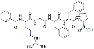 BZ-ARG-GLY-PHE-PHE-PRO-OH Struktur