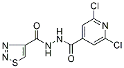 N'4-(1,2,3-THIADIAZOL-4-YLCARBONYL)-2,6-DICHLOROPYRIDINE-4-CARBOHYDRAZIDE Struktur