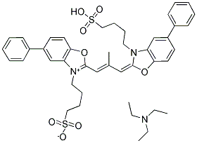 3-(4-SULFOBUTYL)-5-PHENYL-2-[3-(3-(4-SULFOBUTYL)-5-PHENYL-2-BENZOXAZOLINYLIDENE)-2-METHYL-1-PROPENYL] BENZOXAZOLIUM HYDROXIDE, INNER SALT Struktur