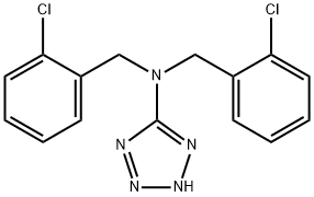 N,N-BIS(2-CHLOROBENZYL)-1H-1,2,3,4-TETRAAZOL-5-AMINE Struktur