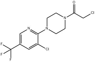 1-CHLOROACETYL-4-(3-CHLORO-5-(TRIFLUOROMETHYL)PYRID-2-YL)PIPERAZINE Struktur