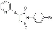 1-(4-BROMOPHENYL)-3-(2-PYRIDINYLSULFANYL)DIHYDRO-1H-PYRROLE-2,5-DIONE Struktur