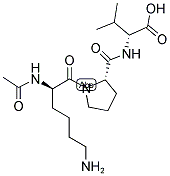 AC-D-LYS-PRO-D-VAL-NH2 Struktur