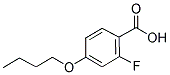 4-BUTOXY-2-FLUOROBENZOIC ACID Struktur