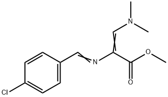 METHYL 2-([(4-CHLOROPHENYL)METHYLENE]AMINO)-3-(DIMETHYLAMINO)ACRYLATE Struktur