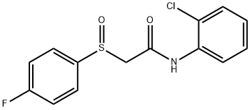 N-(2-CHLOROPHENYL)-2-[(4-FLUOROPHENYL)SULFINYL]ACETAMIDE Struktur