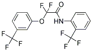 2,2-DIFLUORO-2-[3-(TRIFLUOROMETHYL)PHENOXY]-N-[2-(TRIFLUOROMETHYL)PHENYL]ACETAMIDE Struktur