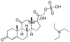 4-PREGNEN-17,21-DIOL-3,11,20-TRIONE SULPHATE, TRIETHYL AMMONIUM SALT Struktur