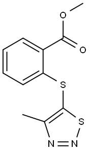 METHYL 2-[(4-METHYL-1,2,3-THIADIAZOL-5-YL)SULFANYL]BENZENECARBOXYLATE Struktur