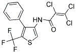 N1-[4-PHENYL-5-(TRIFLUOROMETHYL)-3-THIENYL]-2,3,3-TRICHLOROACRYLAMIDE Struktur