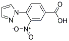 3-NITRO-4-(1H-PYRAZOL-1-YL)BENZENECARBOXYLIC ACID Struktur