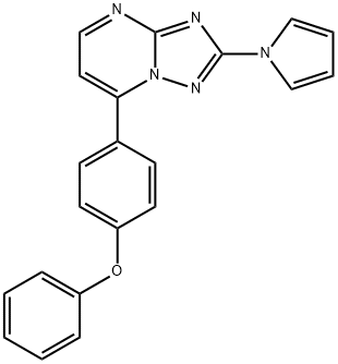 7-(4-PHENOXYPHENYL)-2-(1H-PYRROL-1-YL)[1,2,4]TRIAZOLO[1,5-A]PYRIMIDINE Struktur