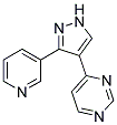 4-[3-(PYRIDIN-3-YL)-(1H)-PYRAZOL-4-YL]PYRIMIDINE Struktur