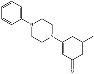 5-METHYL-3-(4-PHENYLPIPERAZINYL)CYCLOHEX-2-EN-1-ONE Struktur