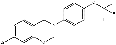 N-(4-BROMO-2-METHOXYBENZYL)-4-(TRIFLUOROMETHOXY)ANILINE Struktur