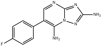 2-AMINO-6-(4-FLUOROPHENYL)[1,2,4]TRIAZOLO[1,5-A]PYRIMIDIN-7-YLAMINE Struktur