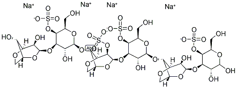 NEOCARRABIOSE-2(4) 1,3,5-TETRA-O-SULPHATE (NA+) Struktur