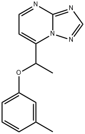 3-METHYLPHENYL 1-[1,2,4]TRIAZOLO[1,5-A]PYRIMIDIN-7-YLETHYL ETHER Struktur