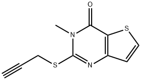 3-METHYL-2-(2-PROPYNYLSULFANYL)THIENO[3,2-D]PYRIMIDIN-4(3H)-ONE Struktur