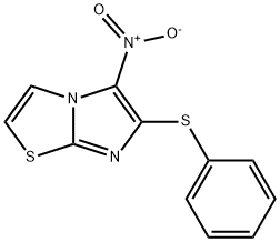 5-NITRO-6-(PHENYLSULFANYL)IMIDAZO[2,1-B][1,3]THIAZOLE Struktur