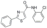 N-(2-CHLOROPHENYL)-2-PHENYL-1,3-THIAZOLE-4-CARBOXAMIDE Struktur