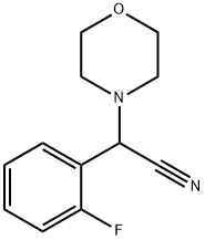 2-(2-FLUOROPHENYL)-2-MORPHOLINOACETONITRILE Struktur