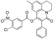 9-METHYL-5-OXO-6-PHENYL-2,3-DIHYDRO-1H,5H-PYRIDO[3,2,1-IJ]QUINOLIN-7-YL 4-CHLORO-3-NITROBENZOATE Structure