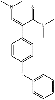 3-(DIMETHYLAMINO)-N,N-DIMETHYL-2-(4-PHENOXYPHENYL)-2-PROPENETHIOAMIDE Struktur