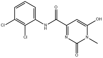 N-(2,3-DICHLOROPHENYL)-6-HYDROXY-1-METHYL-2-OXO-1,2-DIHYDRO-4-PYRIMIDINECARBOXAMIDE Struktur