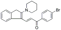 1-(4-BROMOPHENYL)-3-(2-PIPERIDINO-1H-INDEN-3-YL)PROP-2-EN-1-ONE Struktur