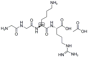 H-GLY-GLY-LYS-ARG-OH ACETATE SALT Struktur