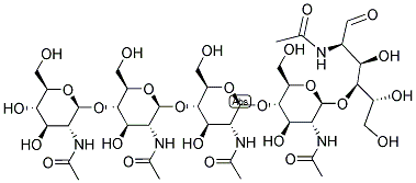 GLCNAC-BETA1-4GLCNAC-BETA1-4GLCNAC-BETA1-4GLCNAC-BETA1-4GLCNAC Struktur