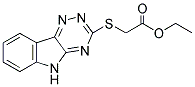 ETHYL 2-(2,3,6-TRIAZINO[5,4-B]INDOL-3-YLTHIO)ACETATE Struktur