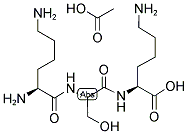 H-LYS-SER-LYS-OH ACOH Struktur