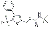 [4-PHENYL-5-(TRIFLUOROMETHYL)-2-THIENYL]METHYL N-(TERT-BUTYL)CARBAMATE Struktur