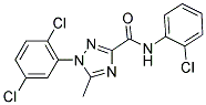 N-(2-CHLOROPHENYL)-1-(2,5-DICHLOROPHENYL)-5-METHYL-1H-1,2,4-TRIAZOLE-3-CARBOXAMIDE Struktur