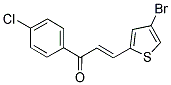 3-(4-BROMO-2-THIENYL)-1-(4-CHLOROPHENYL)PROP-2-EN-1-ONE Struktur