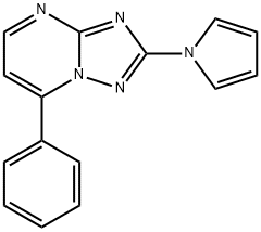 7-PHENYL-2-(1H-PYRROL-1-YL)[1,2,4]TRIAZOLO[1,5-A]PYRIMIDINE Struktur