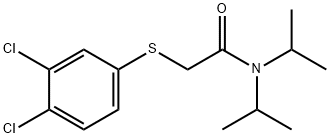 2-[(3,4-DICHLOROPHENYL)SULFANYL]-N,N-DIISOPROPYLACETAMIDE Struktur