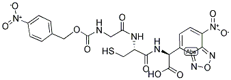 4-NITRO-Z-GLY-CYS(7-NITRO-BENZO [1,2,5]OXADIAZOL-4-YL)-GLY-OH Struktur