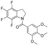 4,5,6,7-TETRAFLUORO-2,3-DIHYDRO-1-(3,4,5-TRIMETHOXYBENZOYL)-(1H)-INDOLE Structure