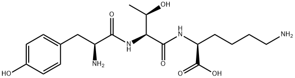 H-TYR-THR-LYS-OH Struktur
