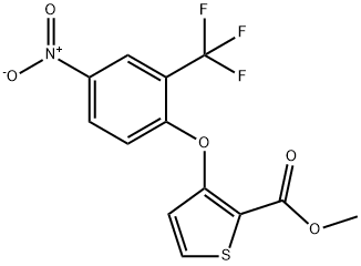 METHYL 3-[4-NITRO-2-(TRIFLUOROMETHYL)PHENOXY]-2-THIOPHENECARBOXYLATE Struktur