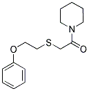 2-[(2-PHENOXYETHYL)THIO]-1-PIPERIDINOETHAN-1-ONE Struktur