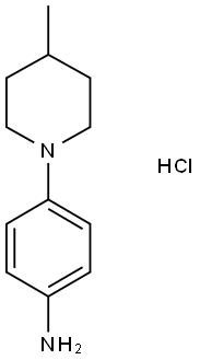 4-(4-METHYLPIPERIDIN-1-YL)ANILINE HYDROCHLORIDE Struktur