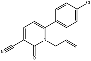 1-ALLYL-6-(4-CHLOROPHENYL)-2-OXO-1,2-DIHYDRO-3-PYRIDINECARBONITRILE Struktur