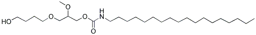 3-(4-HYDROXYBUTOXY)-2-METHOXYPROPYL N-OCTADECYLCARBAMATE Struktur