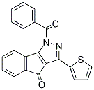 1-(PHENYLCARBONYL)-3-(2-THIENYL)INDENO[2,3-D]PYRAZOL-4-ONE Struktur